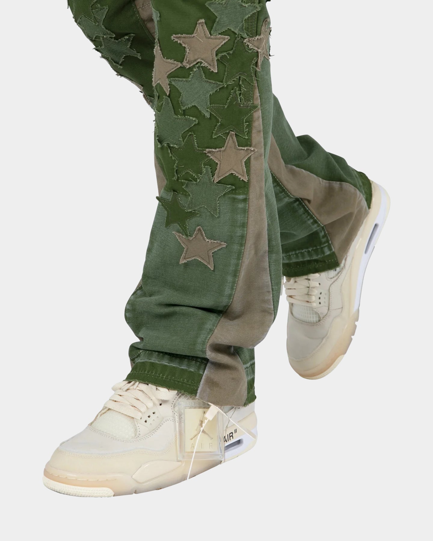 MNML B451 Star Flare Denim Pants Olive、mySite、zt4zffjzw