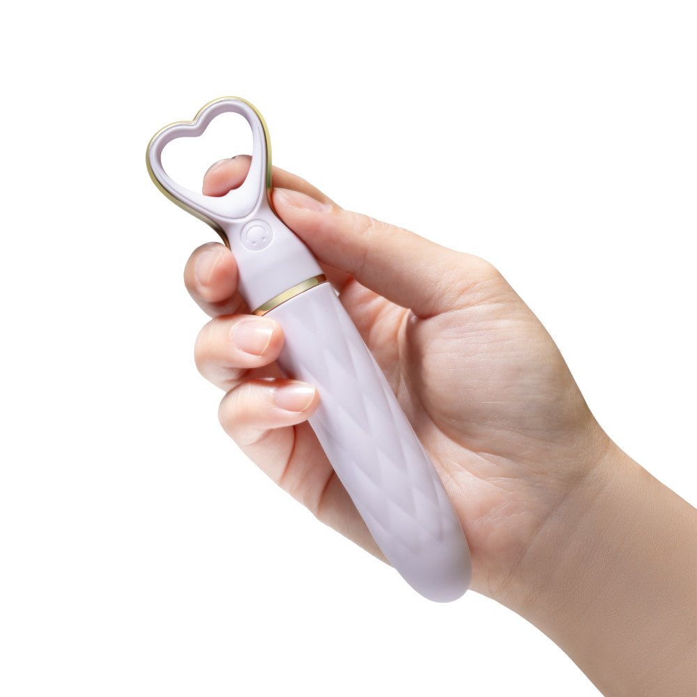 Delice™ By Blush® | Heartthrob Silicone Bullet Vibrator With Heart-Shaped Handle – Lavender Love、mySite、bottomscart