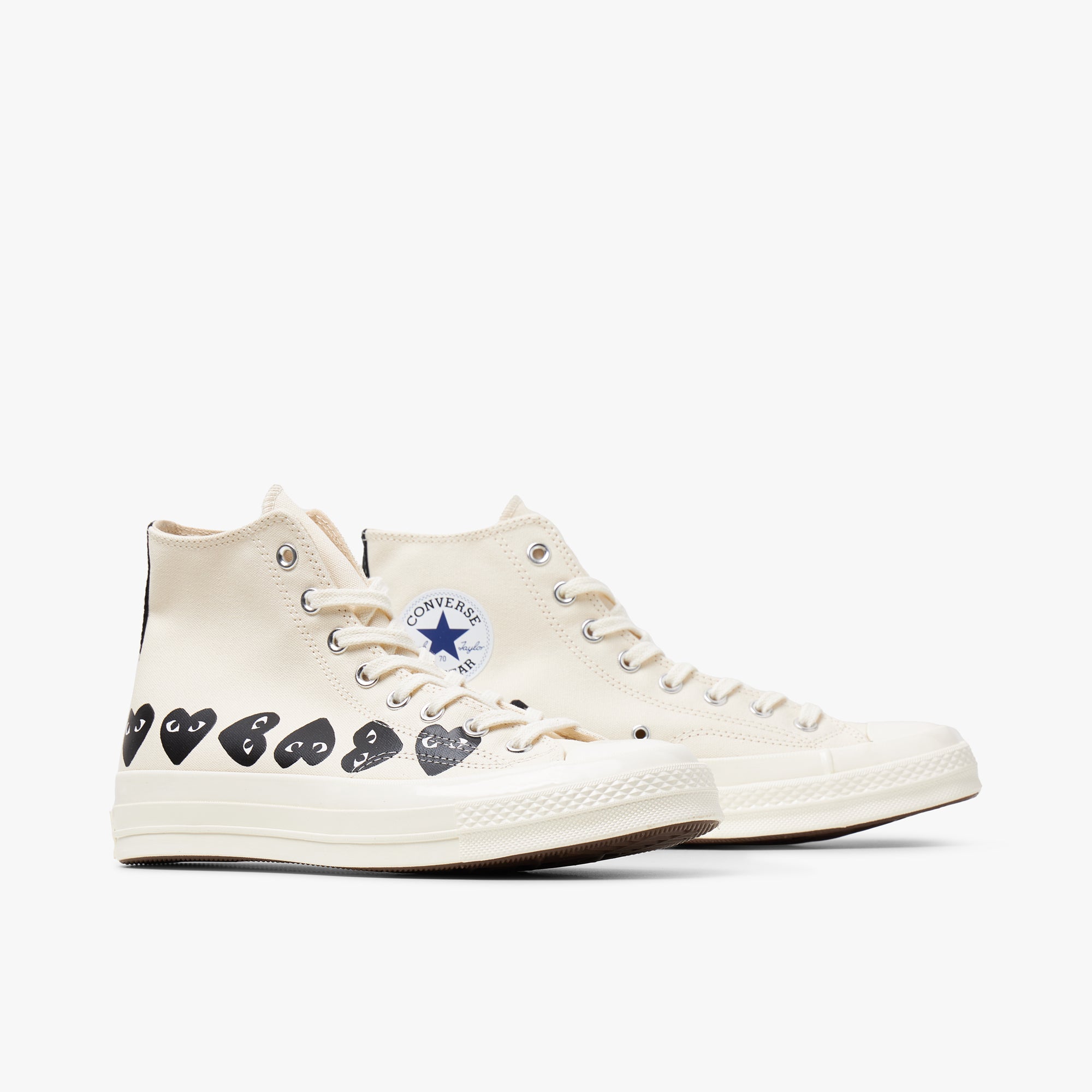  Converse x COMME des GARÇONS PLAY Chuck Taylor Hi / Multi Heart Beige、mySite、merchandisen