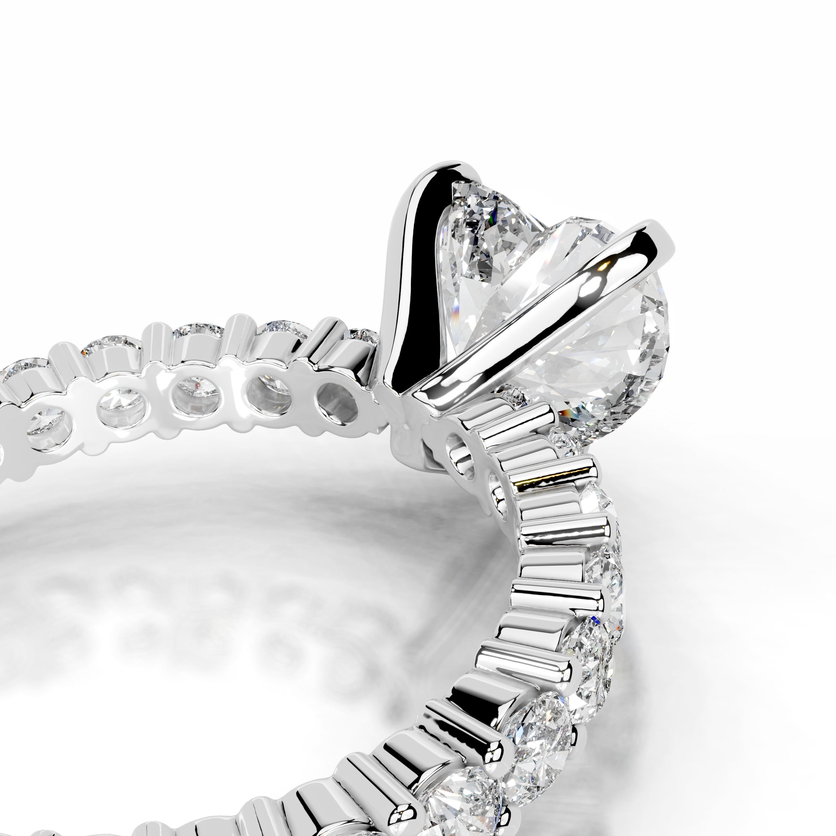Jenna Lab Grown Diamond Ring - 18K White Gold、mySite、hinf8tx79