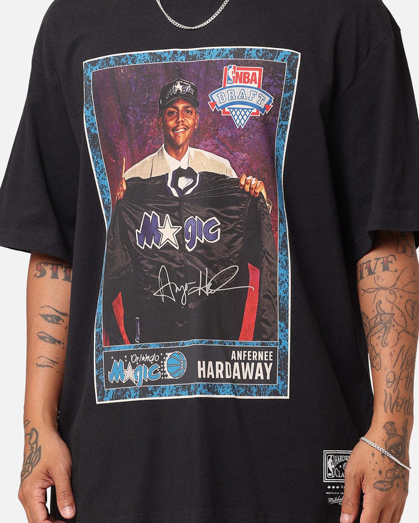 Mitchell & Ness Orlando Magic 1993 NBA Draft T-Shirt Faded Black、mySite、zt4zffjzw