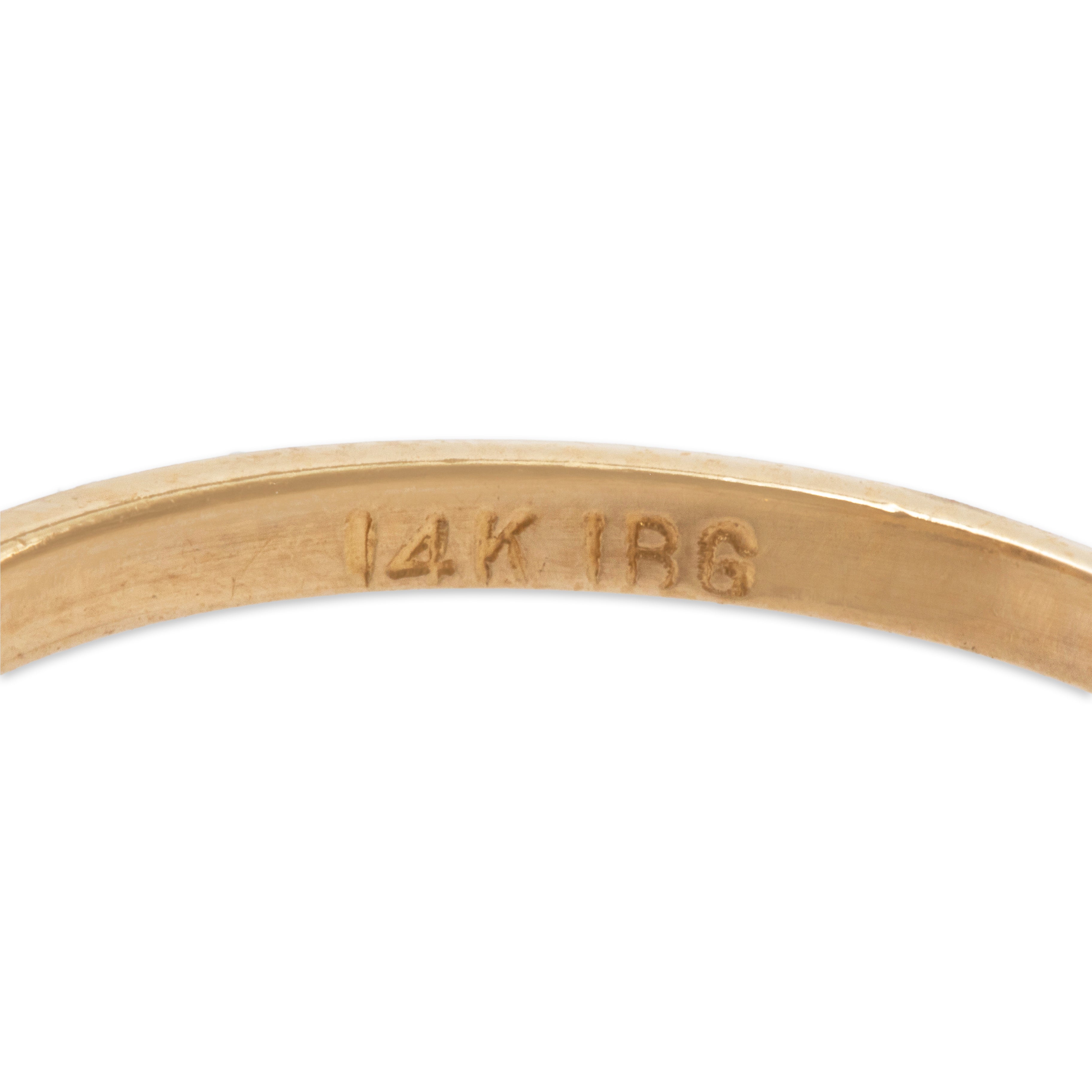 Vintage 14k Yellow Gold 0.414cttw Diamond Swirling Ribbon Ring 7.50、mySite、hinf8tx79