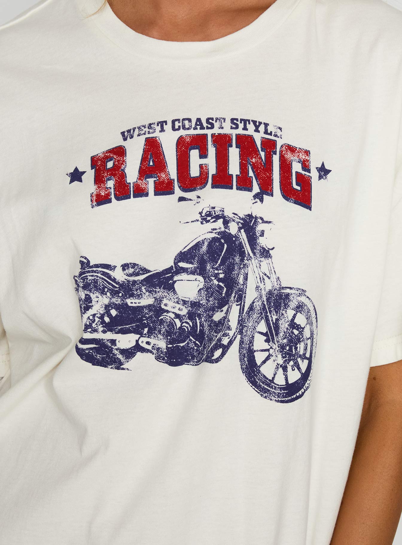 West Coast Style Oversized Tee White、mySite、solidvoid