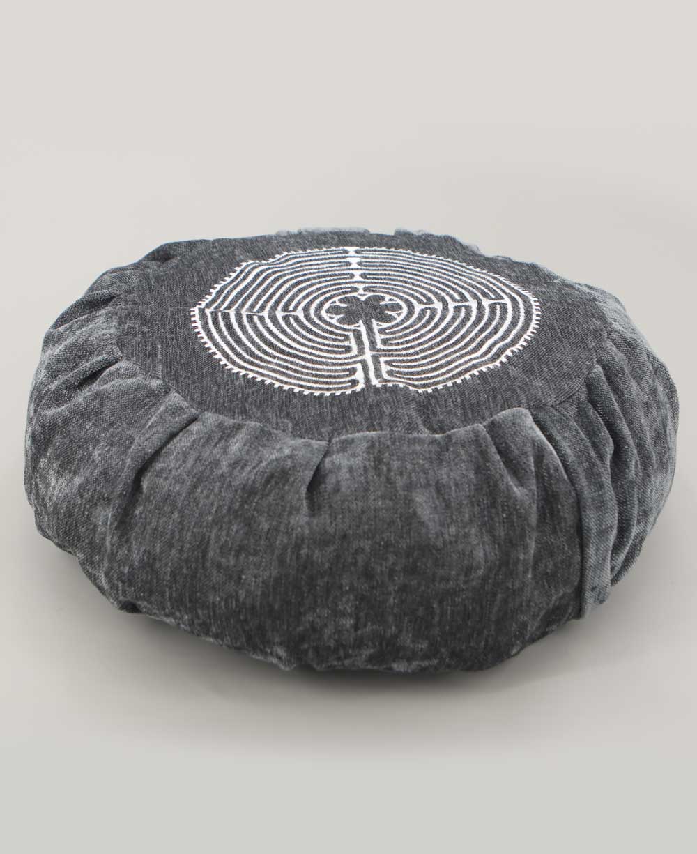 Chartres Labyrinth Design Zafu Meditation Cushion、mySite、topwebapps
