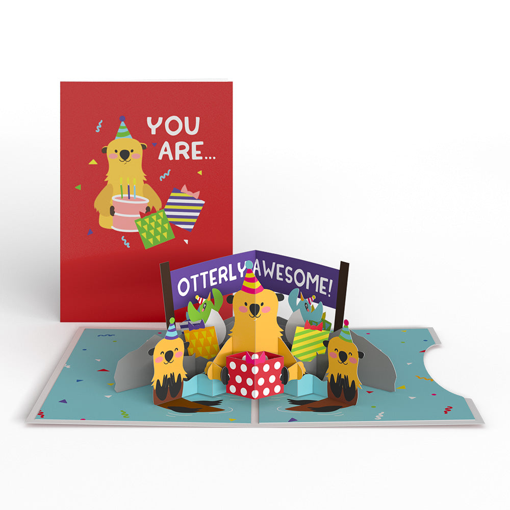 Birthday Party Animals 4-in-1 Nesting Card、mySite、solidvoid