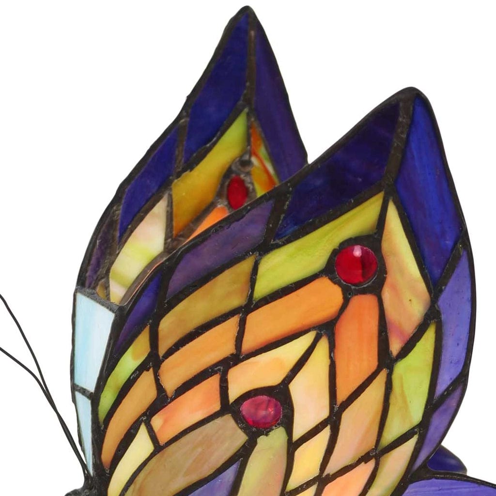 Butterfly Stained Glass Accent Lamp、mySite、g9winljtr