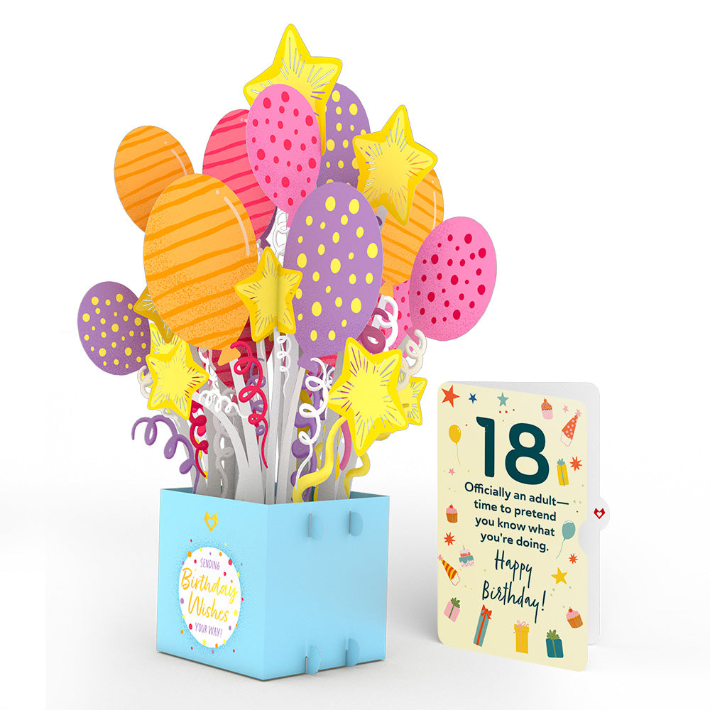 18th Birthday Balloons Giant Pop-Up Gift and Sentiment Set、mySite、solidvoid