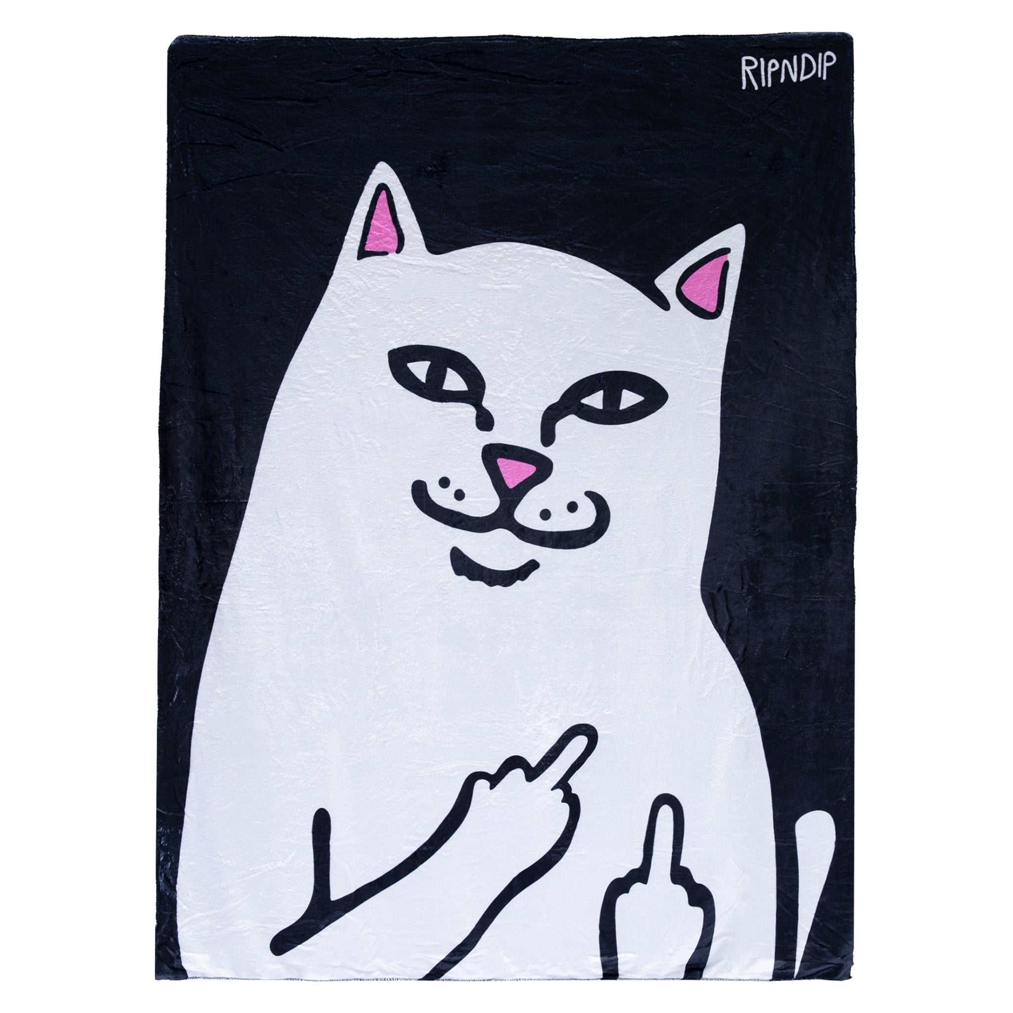  Lord Nermal Throw Blanket (Black)、mySite、merchandisen