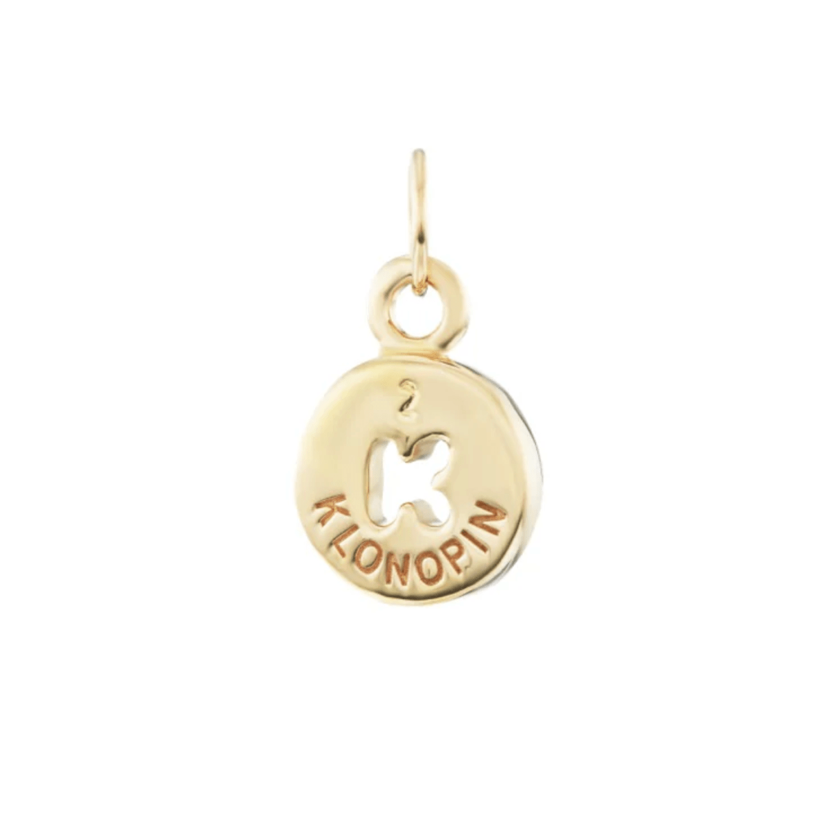Klonopin Necklace by Mad Fine - 14k Solid Gold、mySite、topwebapps