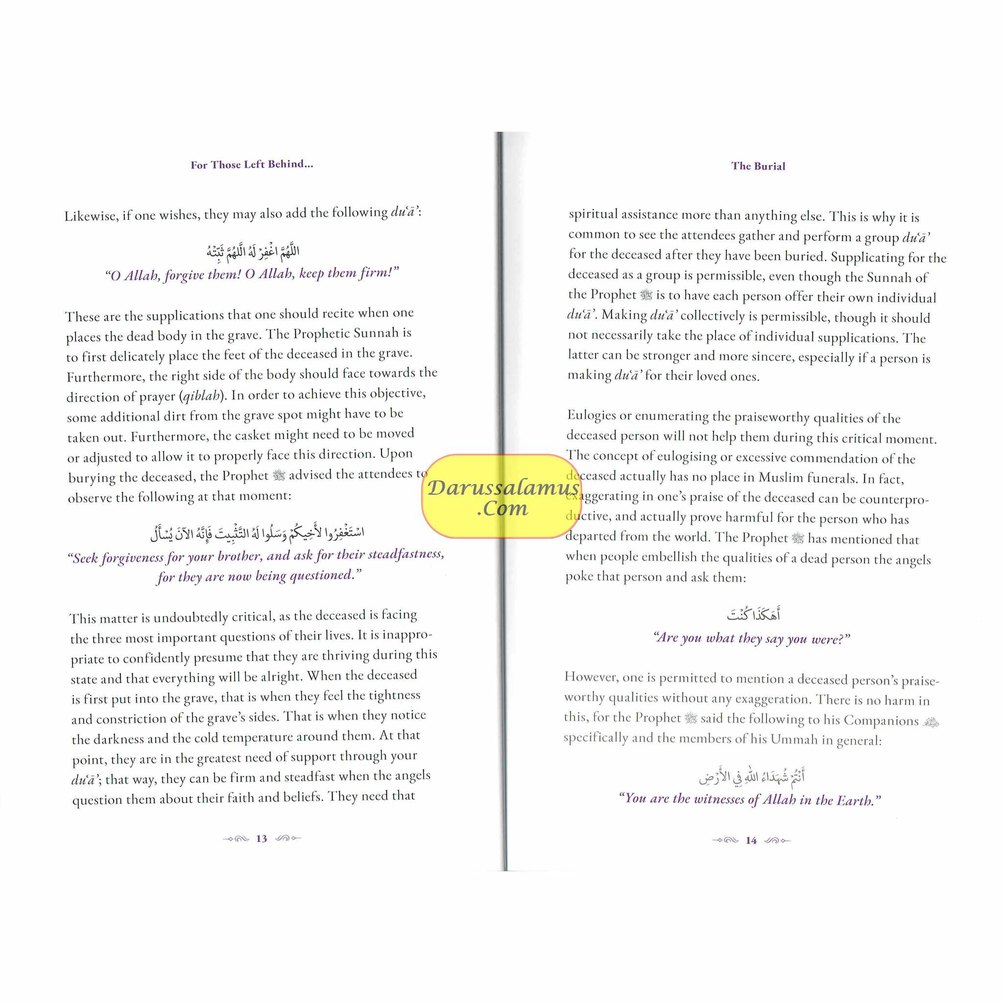 For Those Left Behind: Guidance on Death and Grieving By Omar Suleiman、mySite、topwebapps