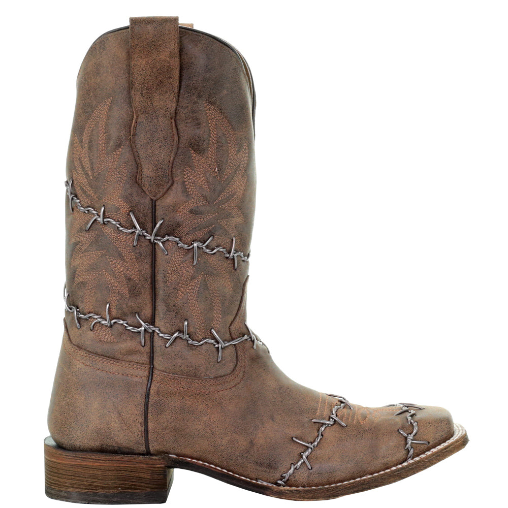 Wire Embroidered Square Toe Cowboy Boots、mySite、gtrtttuynbv