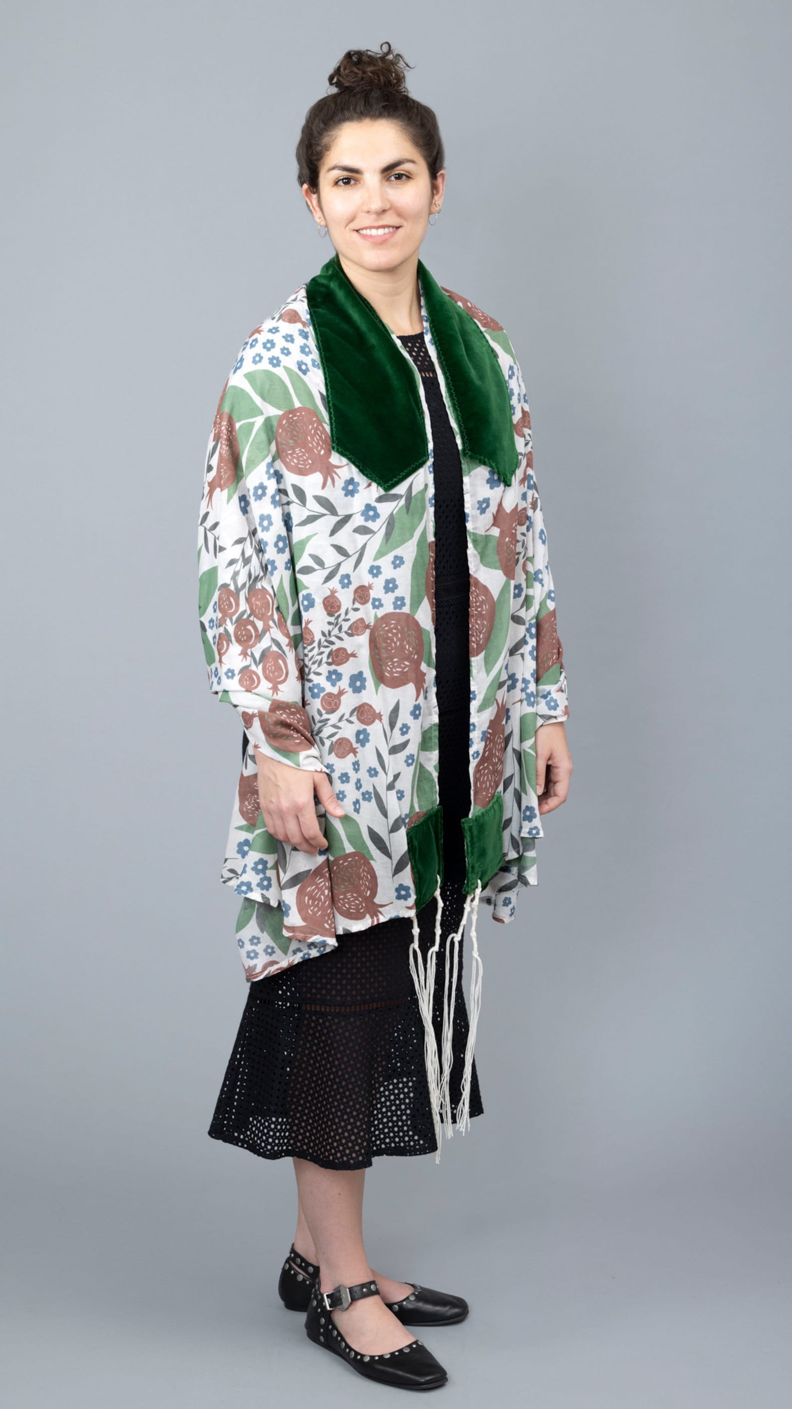 Youthful Pomegranates Cotton Voile Tallit、mySite、topwebapps