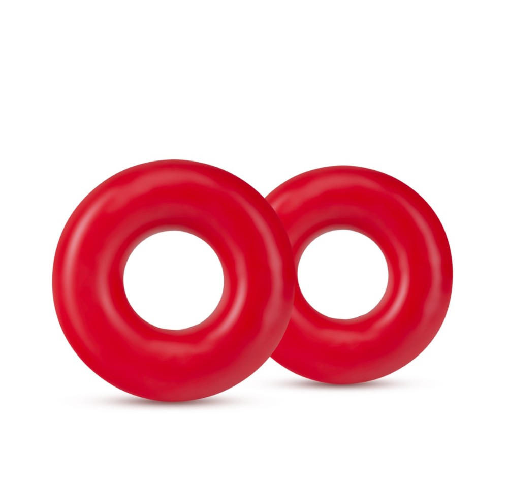 Stay Hard By Blush® | Red Oversized Donut Penis Rings (2-Pack)、mySite、bottomscart