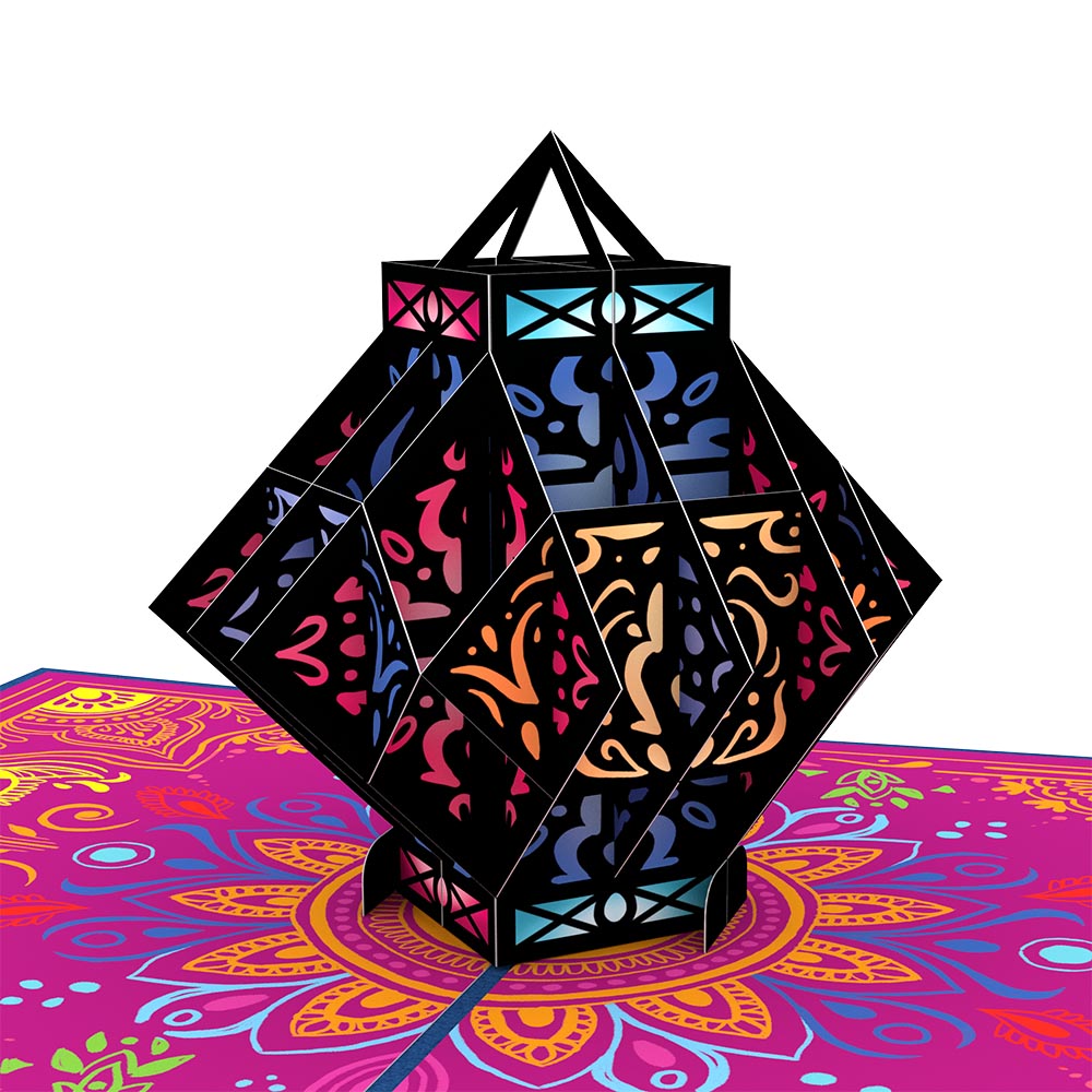 Diwali Kandeel Pop-Up Card、mySite、solidvoid