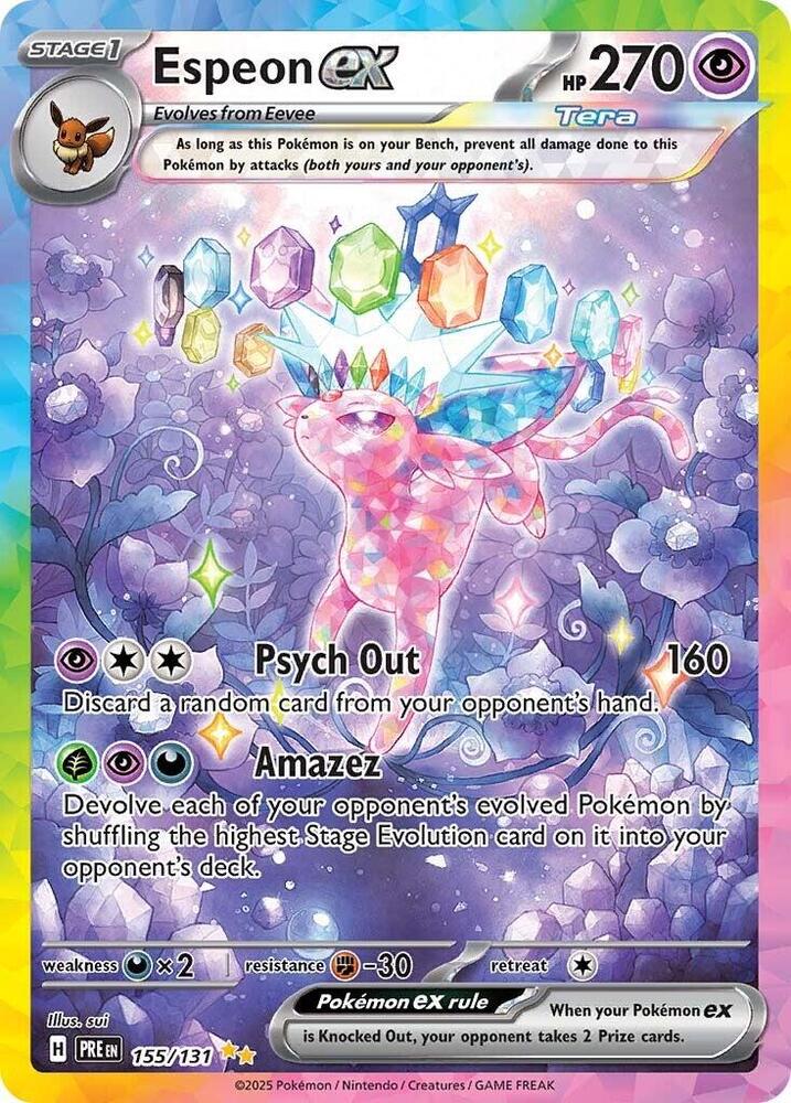 Espeon ex (155/131) Scarlet & Violet: Prismatic Evolutions、mySite、waistdrama