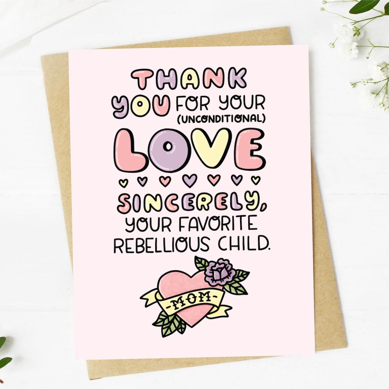  Funny Mom Card from Your Rebel Child、mySite、elrpsem3k