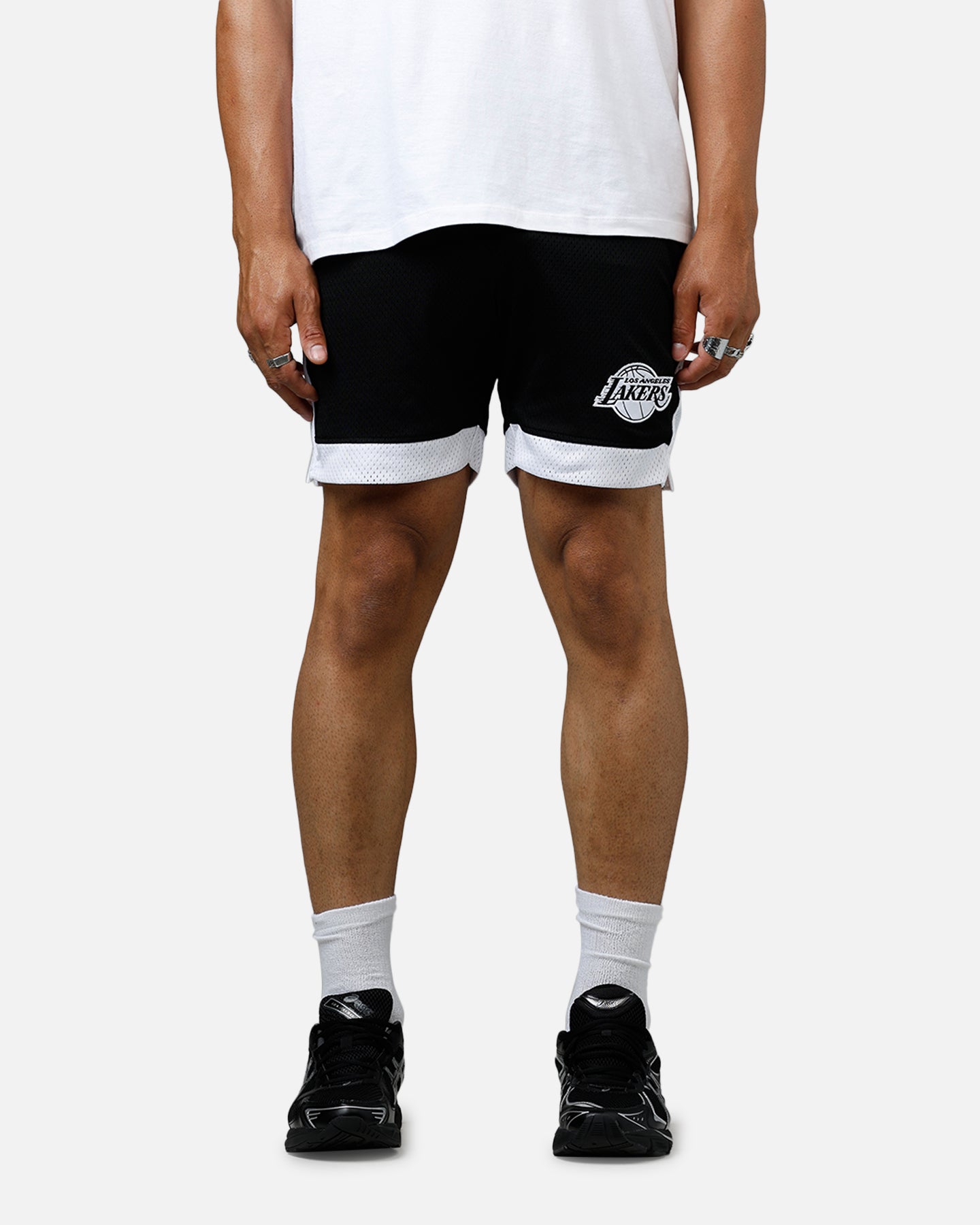 New Era Los Angeles Lakers Sport Class Shorts Black/White、mySite、zt4zffjzw
