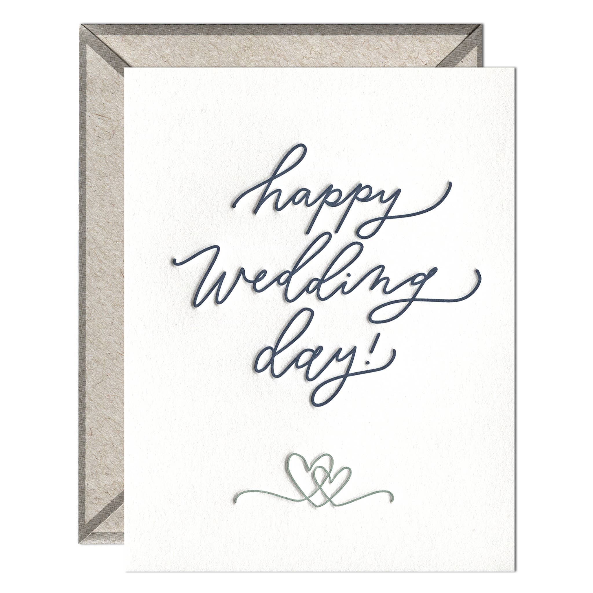 INK MEETS PAPER - Happy Wedding Day Script card、mySite、garagedoors4me