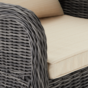 Geflecht 403948 Rattan Sitzgruppe Zürich grau