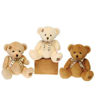 8IN 3ASST. PATCH BEARS - CREME, BEIGE, BRN、mySite、g9winljtr