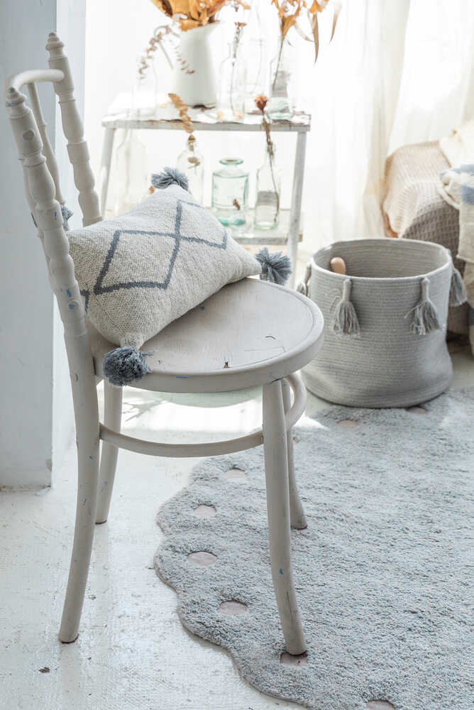 KNITTED CUSHION LITTLE OASIS NATURAL - GREY、mySite、gigharbornorthrealestate