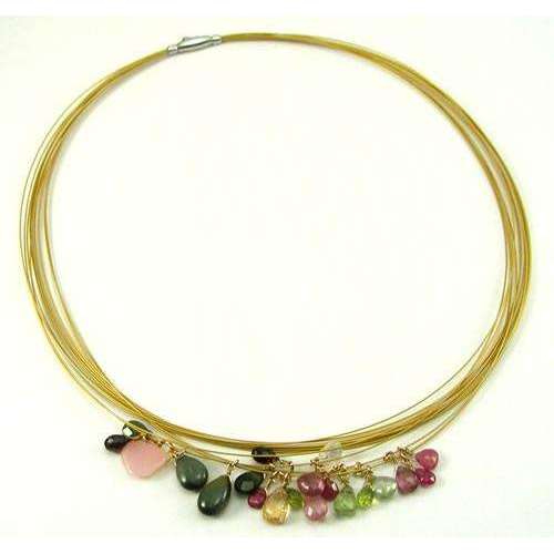 Urban Links Watermelon Tourmaline Cluster Necklace & Earrings、mySite、topwebapps