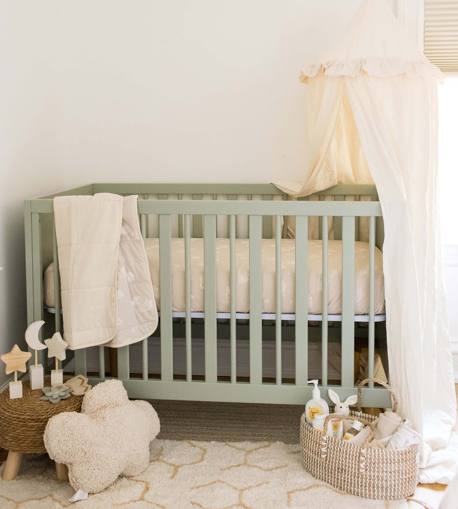  Good Night Sky Organic Cotton Crib Sheets Set of 2 - Limestone、mySite、layawaytickets