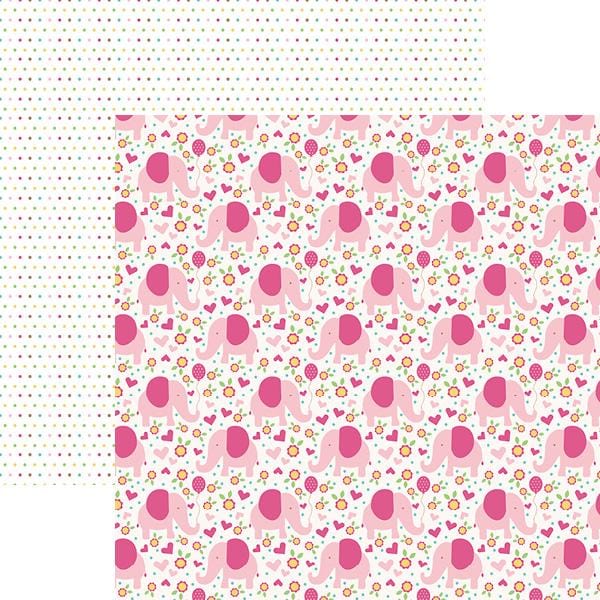  Scrapbook Paper - Pink Elephants、mySite、ghnorth