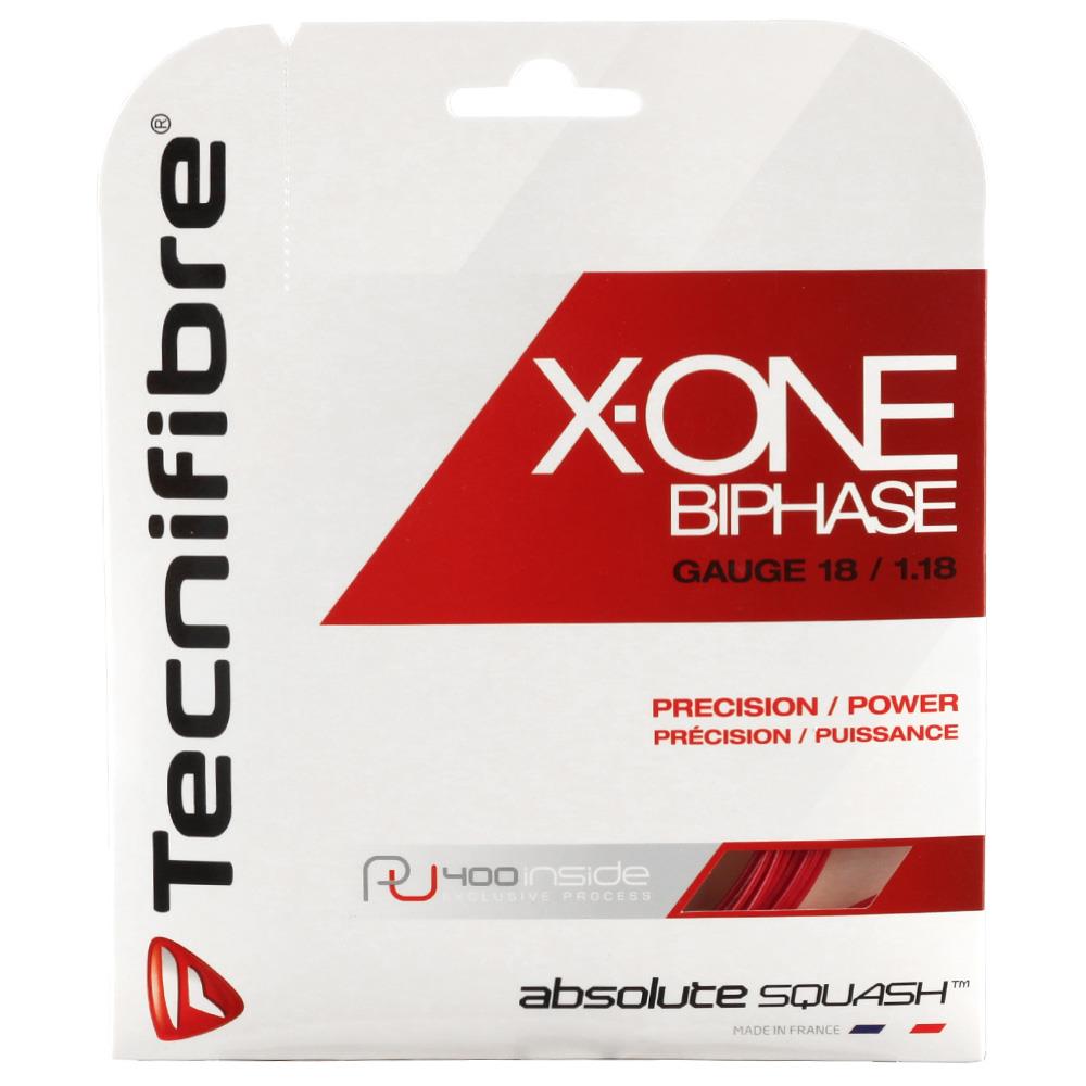 Tecnifibre X-One Biphase 18 - Squash String Set - Red