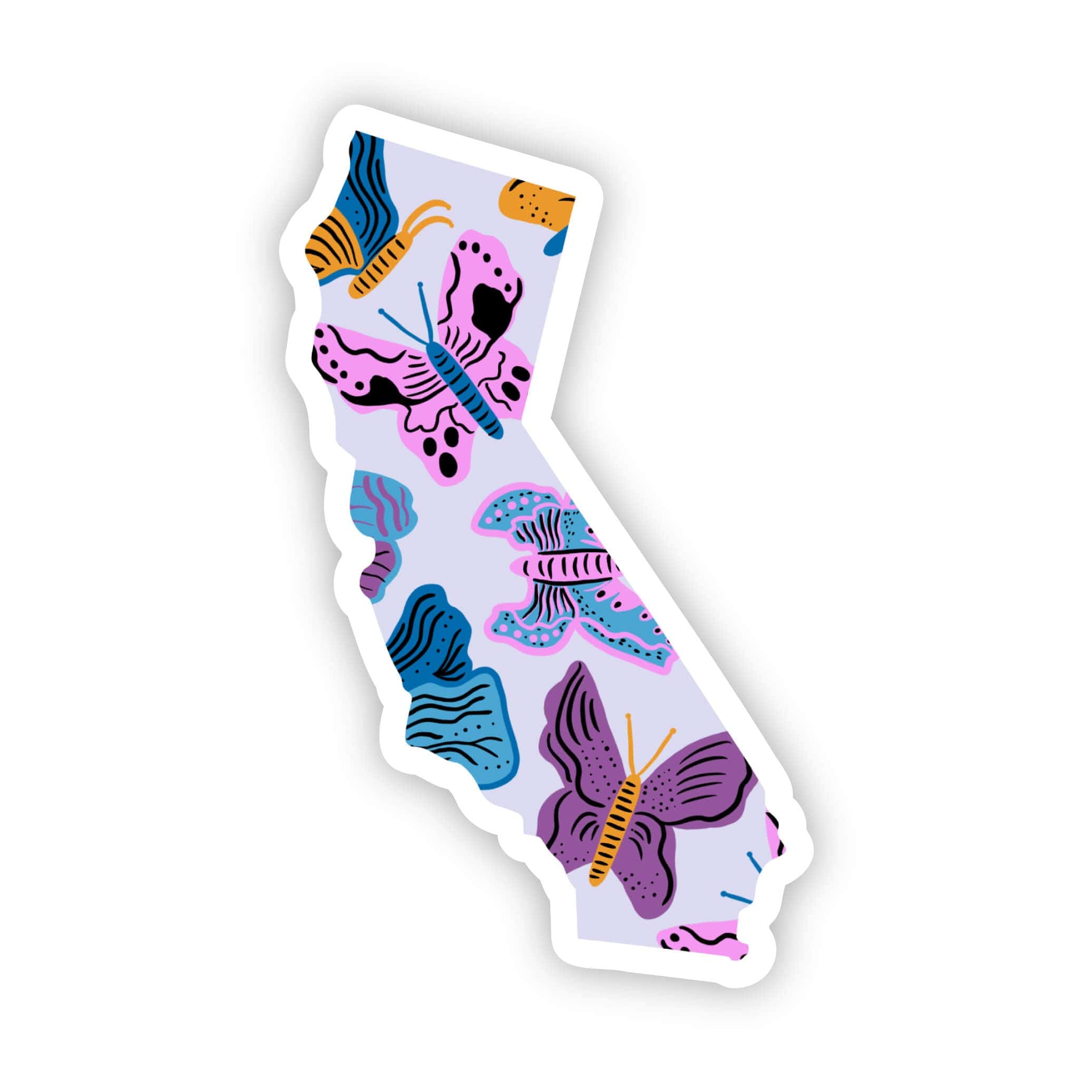  California Sticker - Moth & Butterfly、mySite、ghnorth