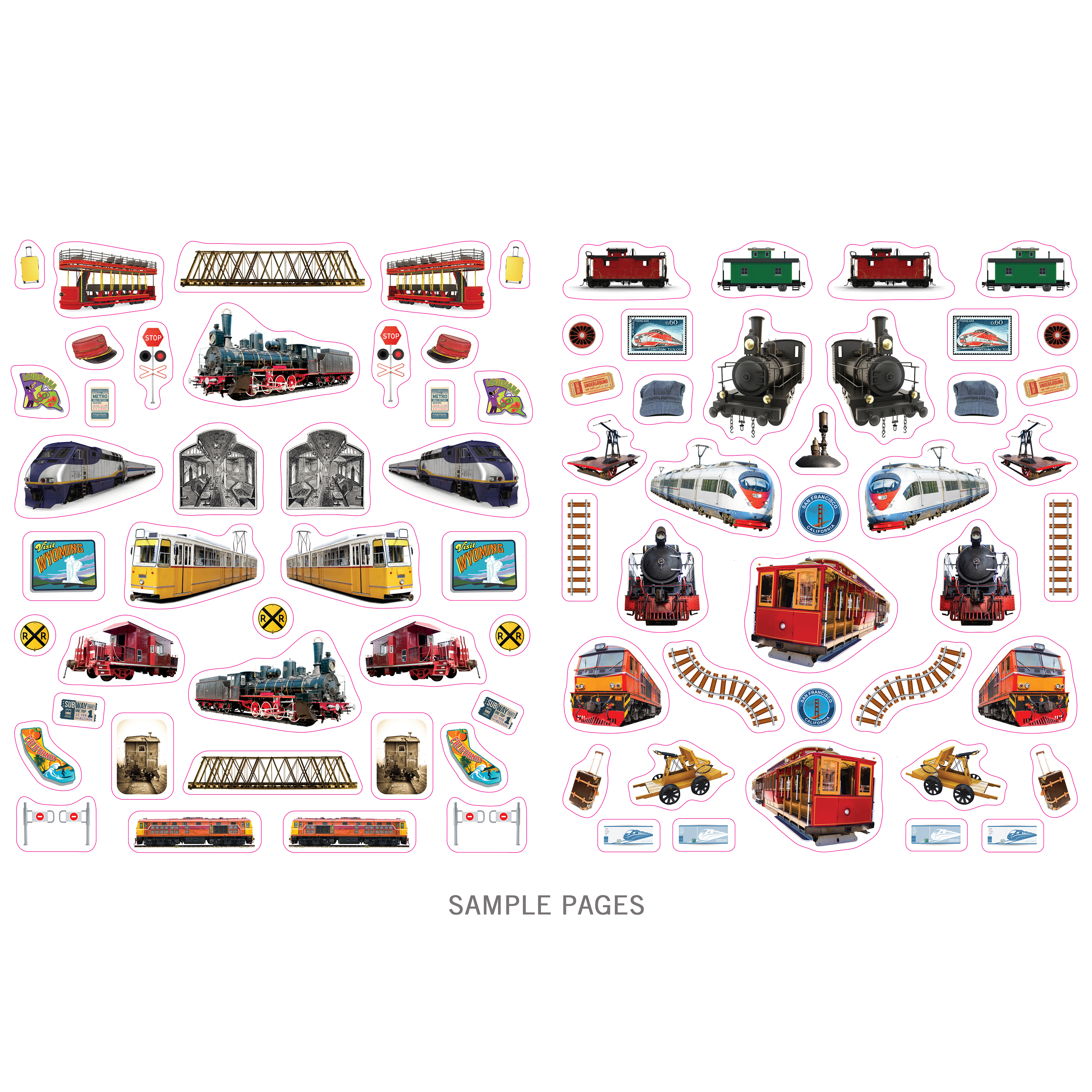  Trains Eyelike Sticker Activity Book、mySite、ghnorth