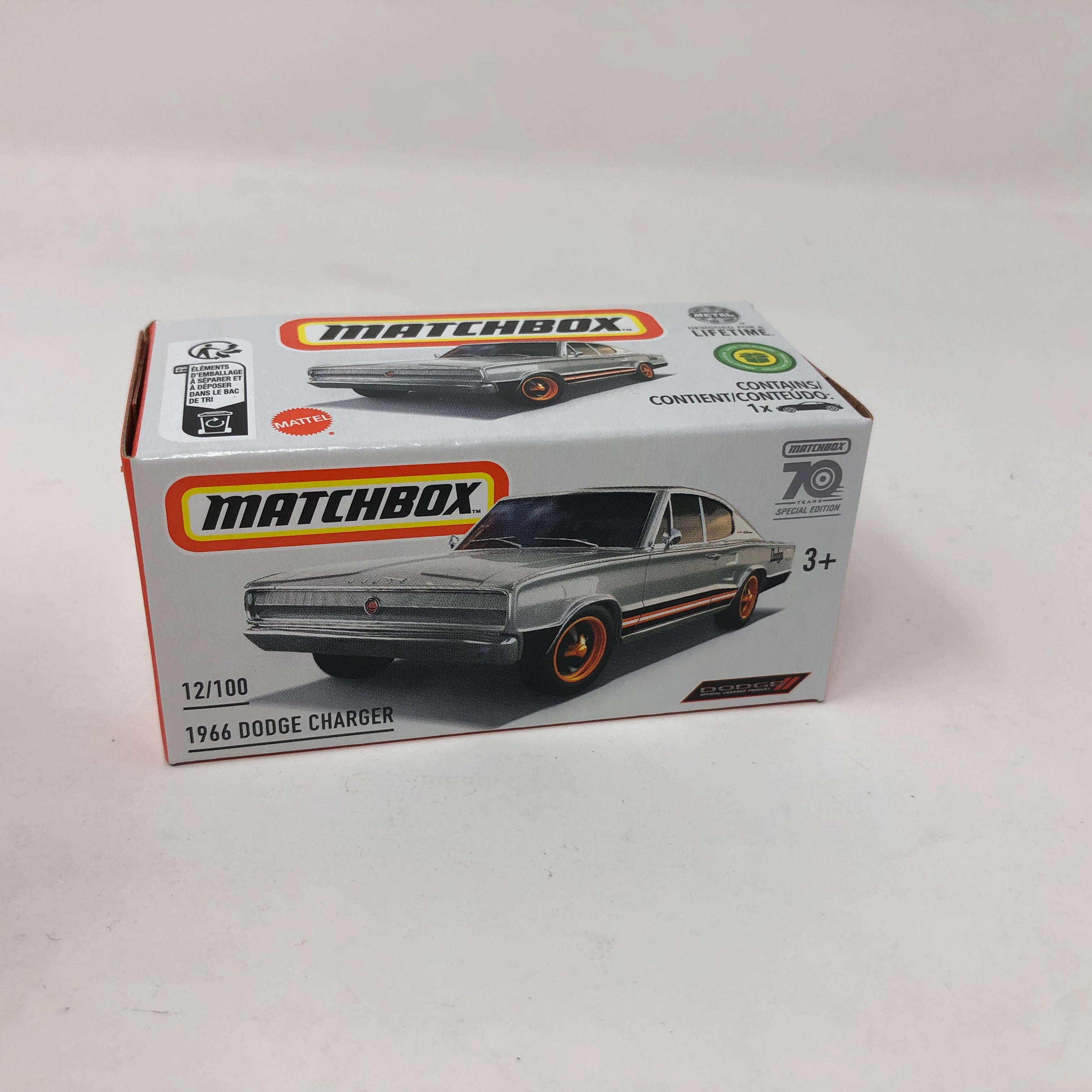 1966 Dodge Charger #12 * 2023 Matchbox Power Grabs Series Case J、mySite、hgirdovlk
