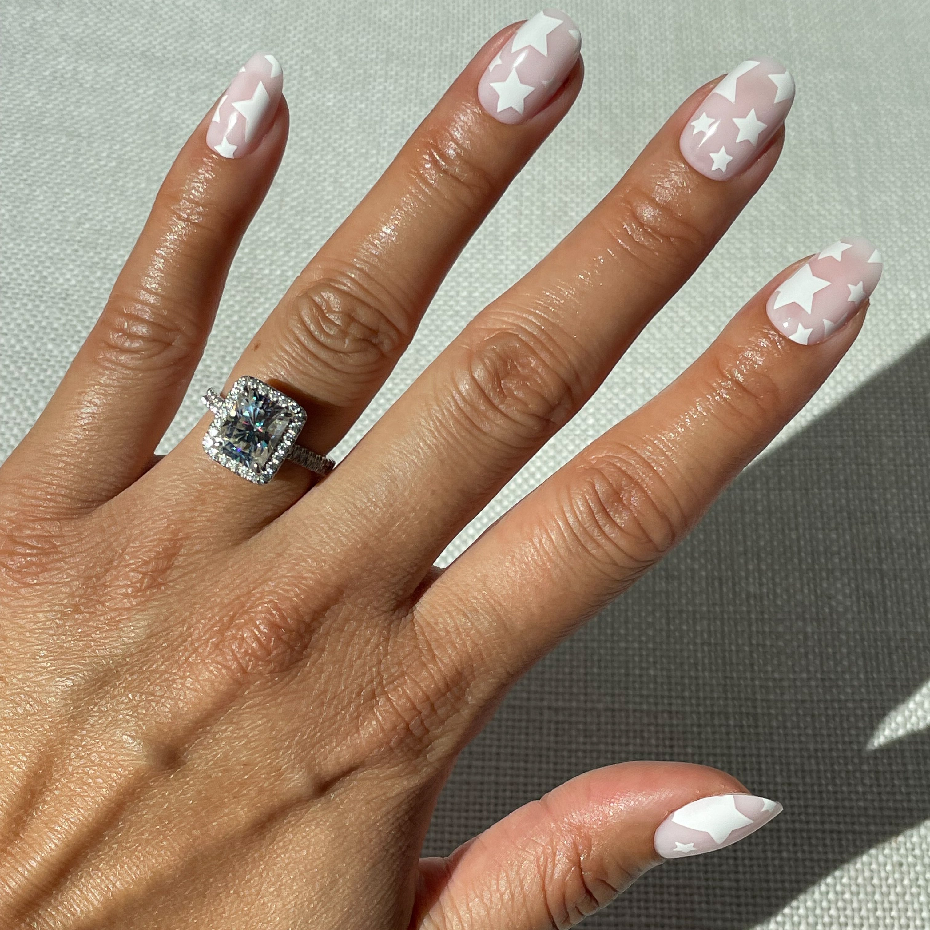 Super Stars - Press-On | Short | Round、mySite、solidvoid