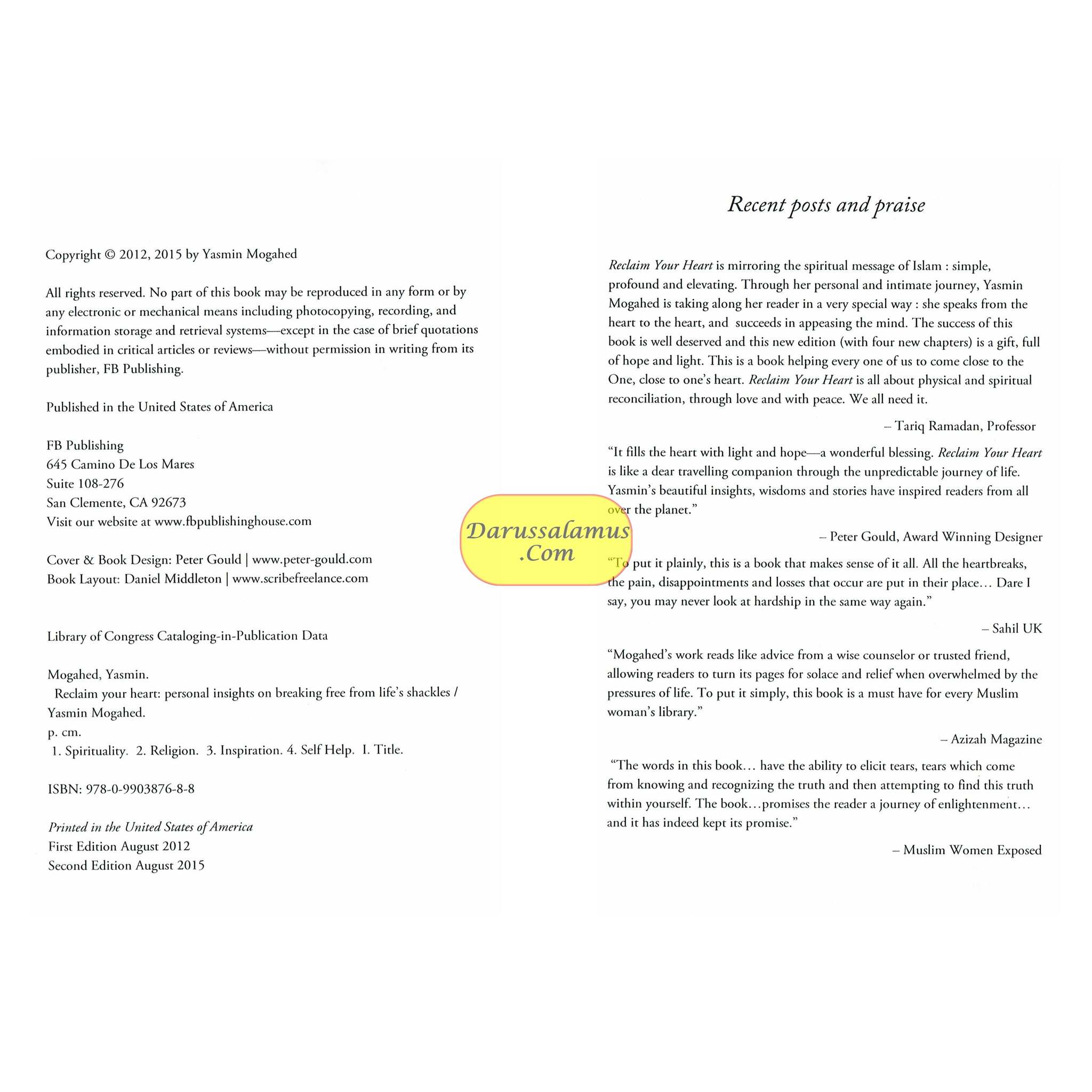 Reclaim Your Heart New Edition By Yasmin Mogahed、mySite、topwebapps