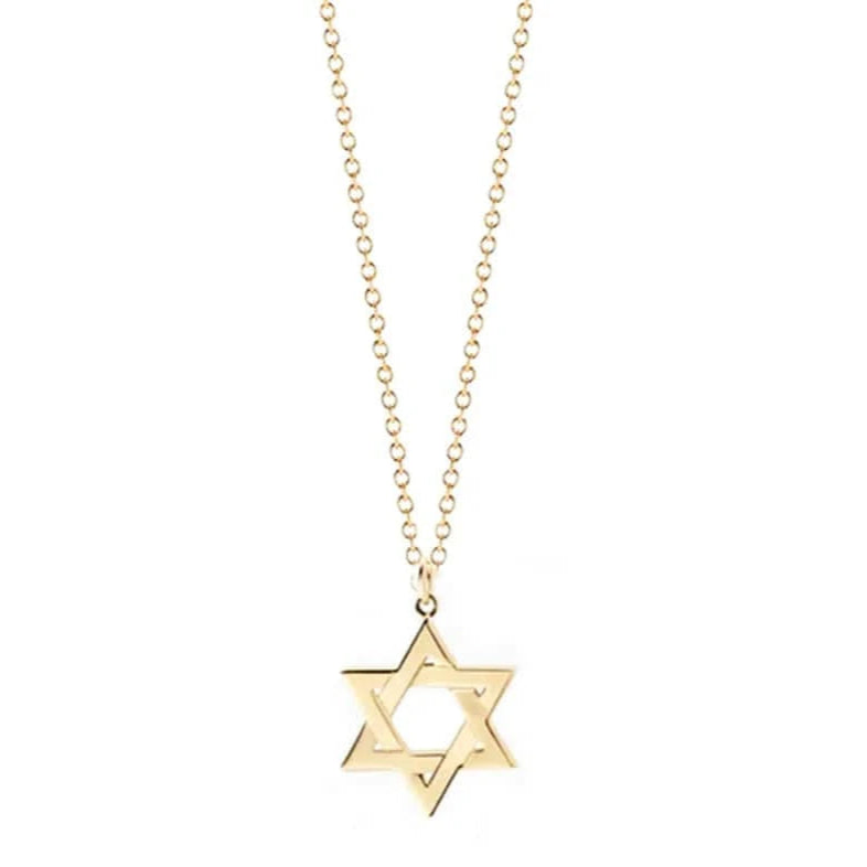Jordan Star of David Necklace by Miriam Merenfeld - (Gold-Plated or Sterling Silver)、mySite、topwebapps