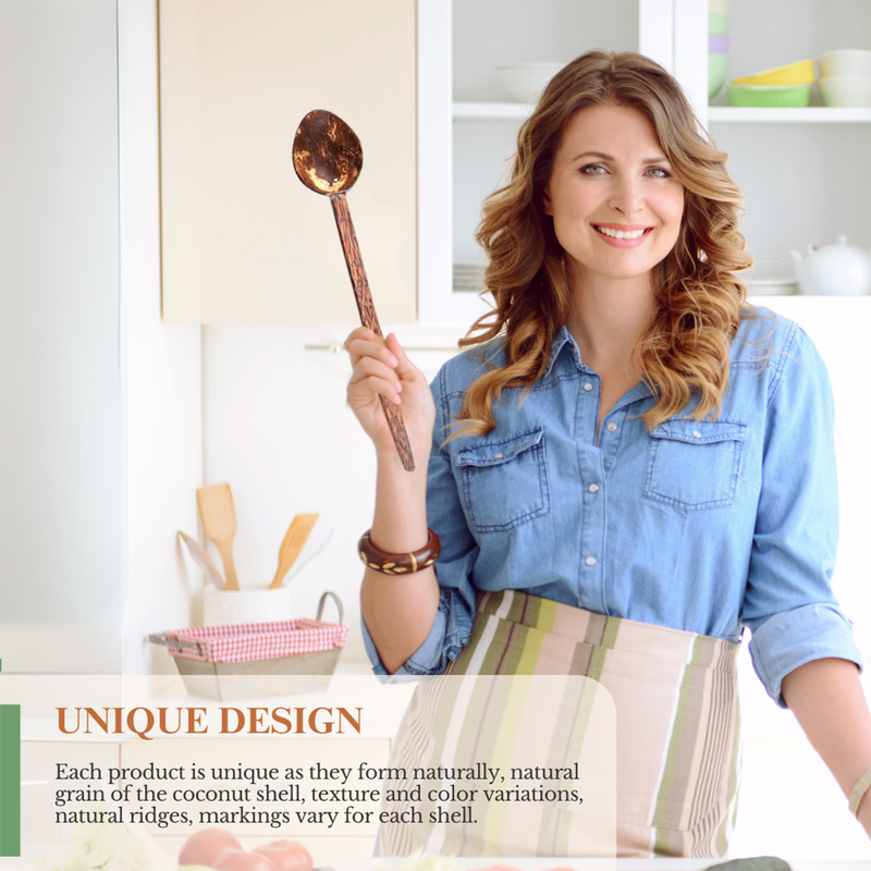 Coconut Cooking Spoons | Brown | Set of 4、mySite、camillekostekn