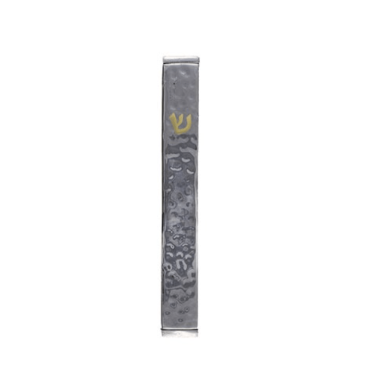Hammered Shiny 8cm Mezuzah by Yair Emanuel、mySite、topwebapps