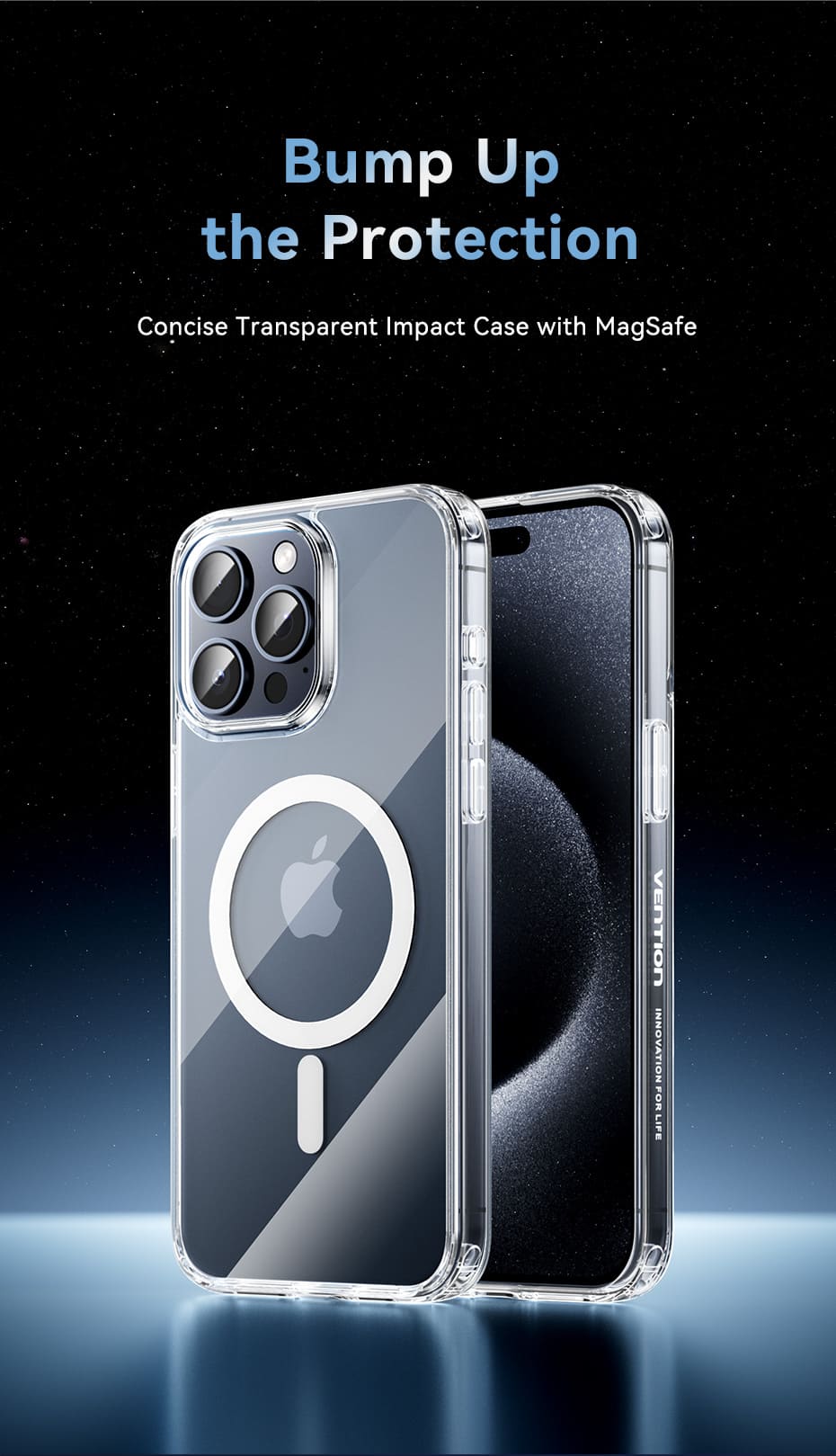 Concise Impact Case for iPhone 13 with MagSafe Transparent