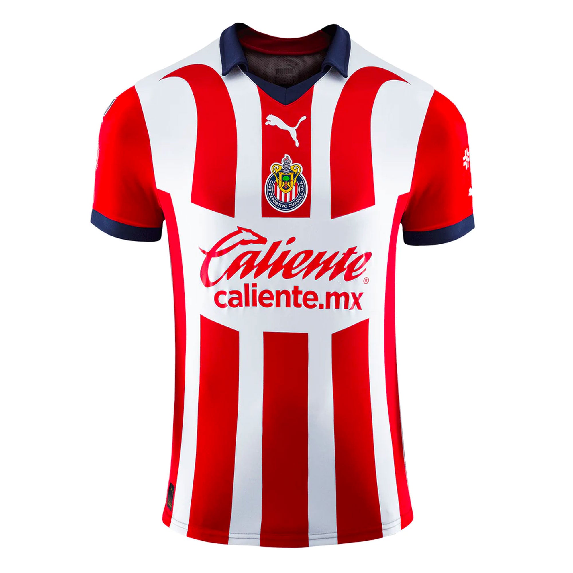 PUMA Men's Chivas De Guadalajara 2023/24 Authentic Home Jersey Red/White、mySite、bottomscart