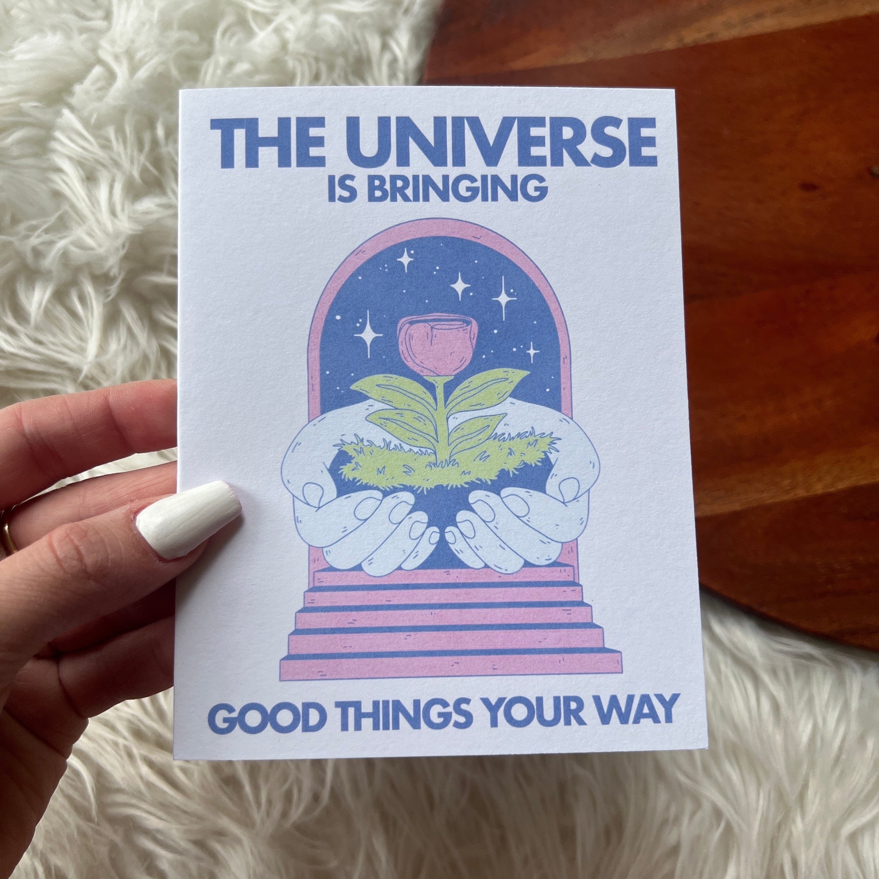  The Universe Is Bringing Good Things Your Way Greeting Card、mySite、ghnorth