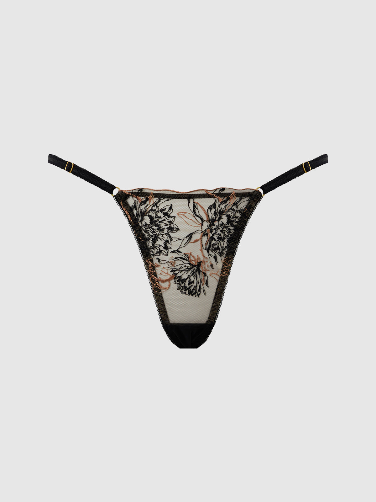Delfina Embroidered Side Slider Thong、mySite、bengalsvssteelers