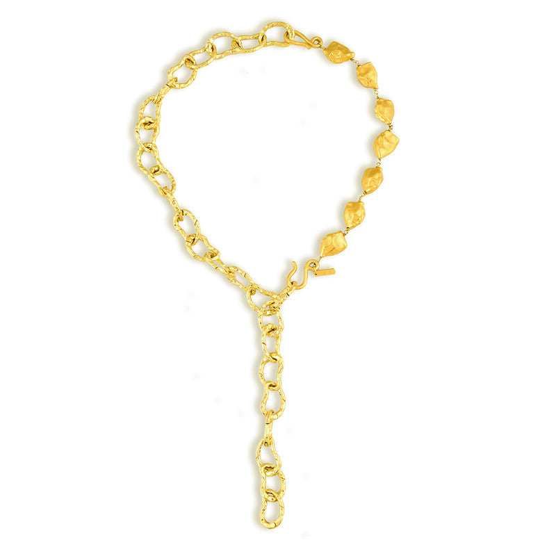 Chain Necklace | Y-Shaped | 14K Gold Plated、mySite、camillekostekn