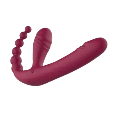 Mushroom Double-Headed Vibrator | Strapless | Remote Control | Anal Tease、mySite、bottomscart