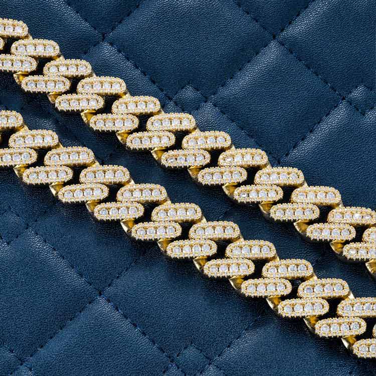 18MM Moissanite Miami Cuban Link Chain 14K Gold、mySite、hinf8tx79