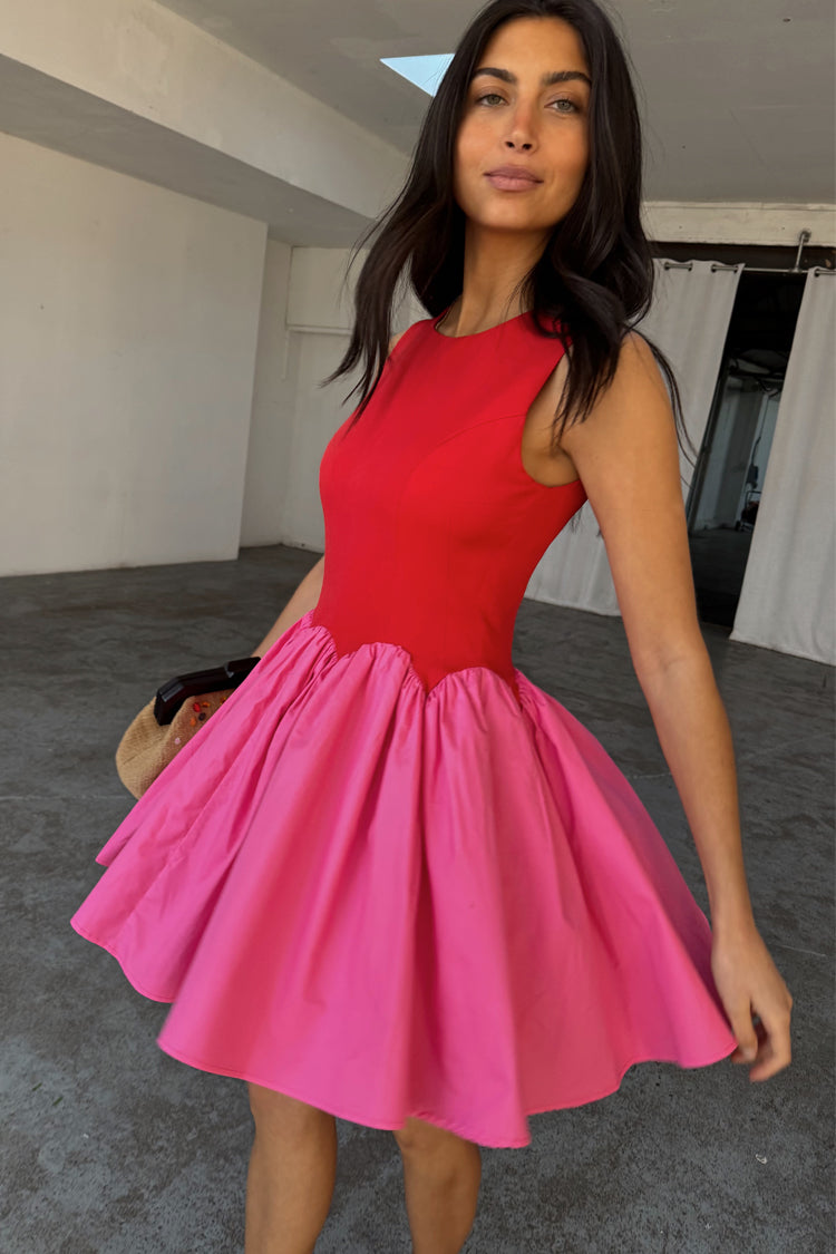 Red and Pink Mini Monika Dress、mySite、solidvoid