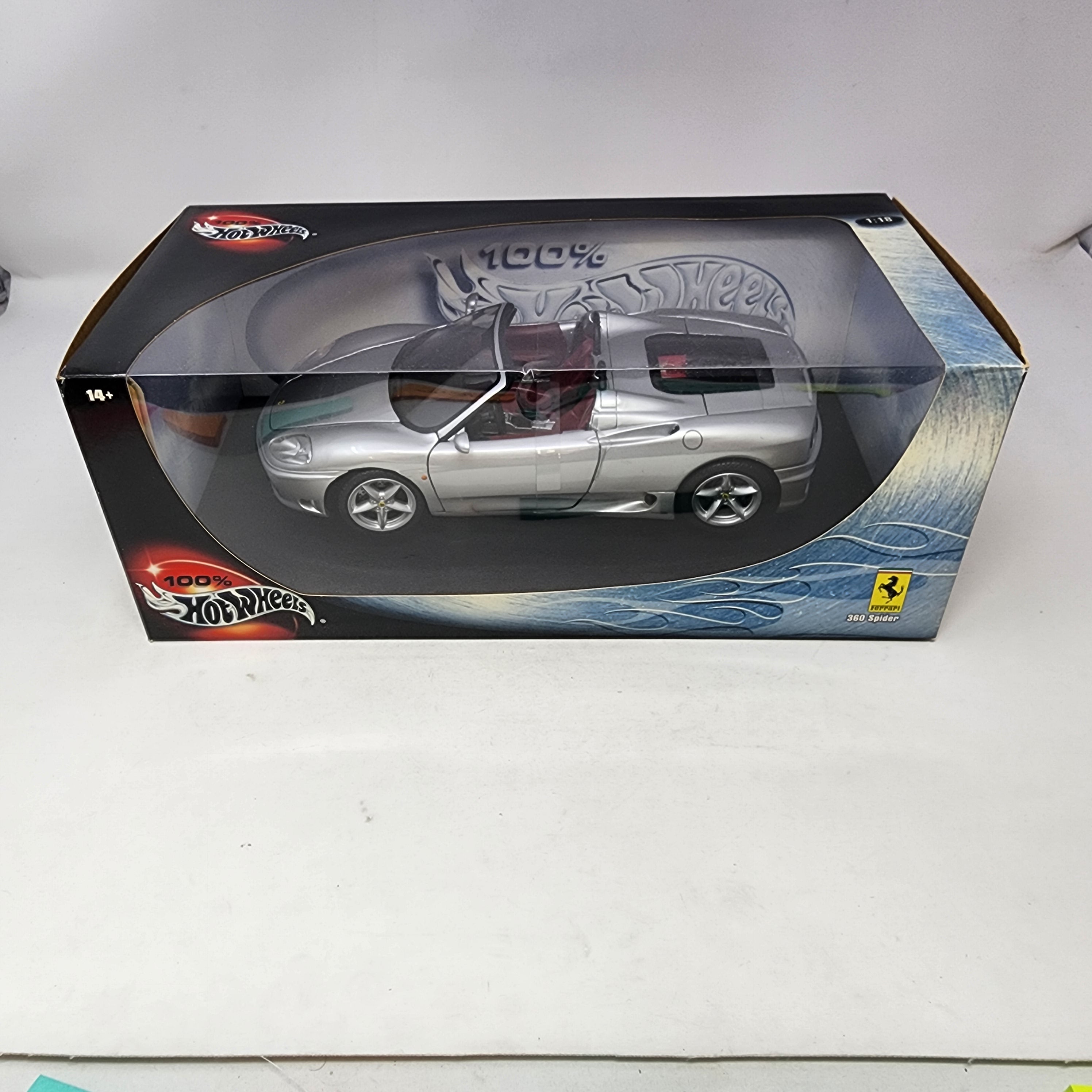 Ferrari 360 Spider * Silver * 100% Hot Wheels 1/18 Scale、mySite、hgirdovlk