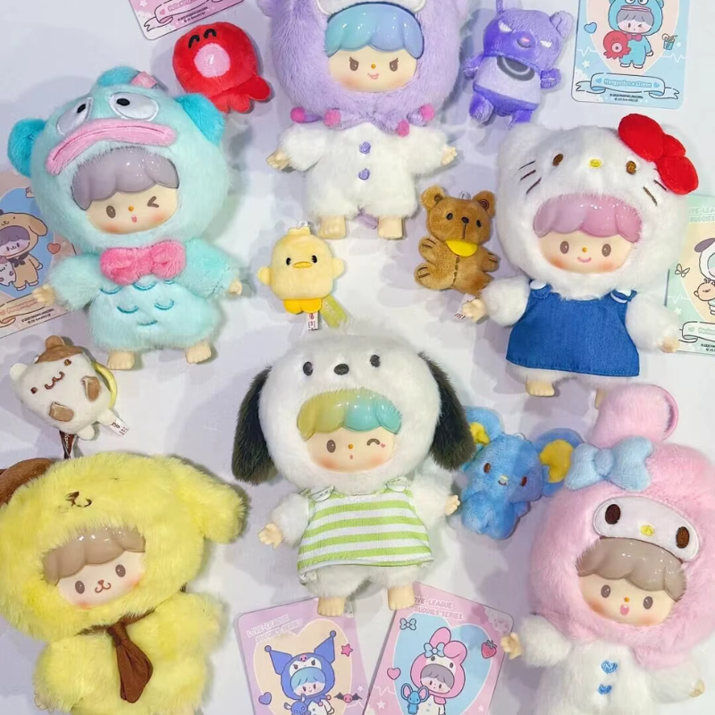  【Limited】Finding Unicorn Zzoton x Sanrio Love League Buddies Series Plush Blind Box、mySite、greenlandpopulation