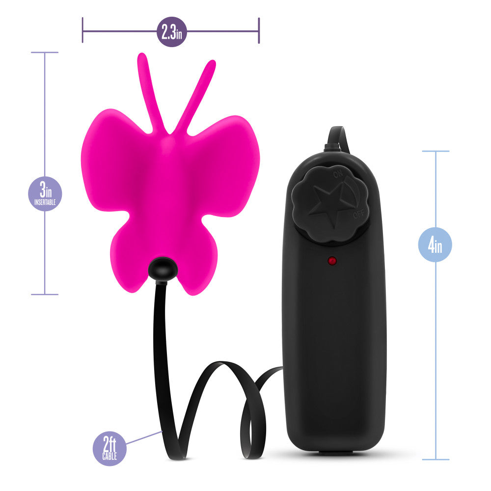 Luxe By Blush® | Butterfly Teaser Fuchsia 3-Inch Vibrating Bullet、mySite、bottomscart