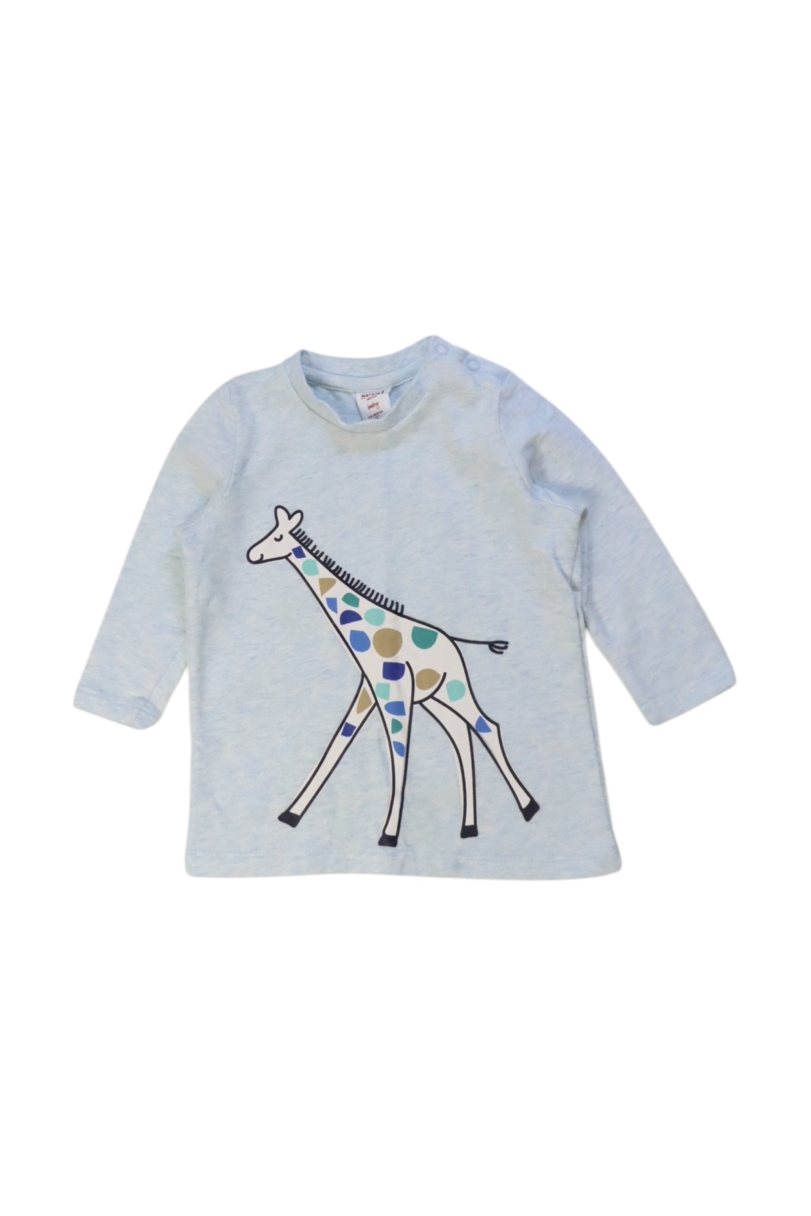 Seed Giraffe Print Long Sleeve Top 3-6M、mySite、g9winljtr