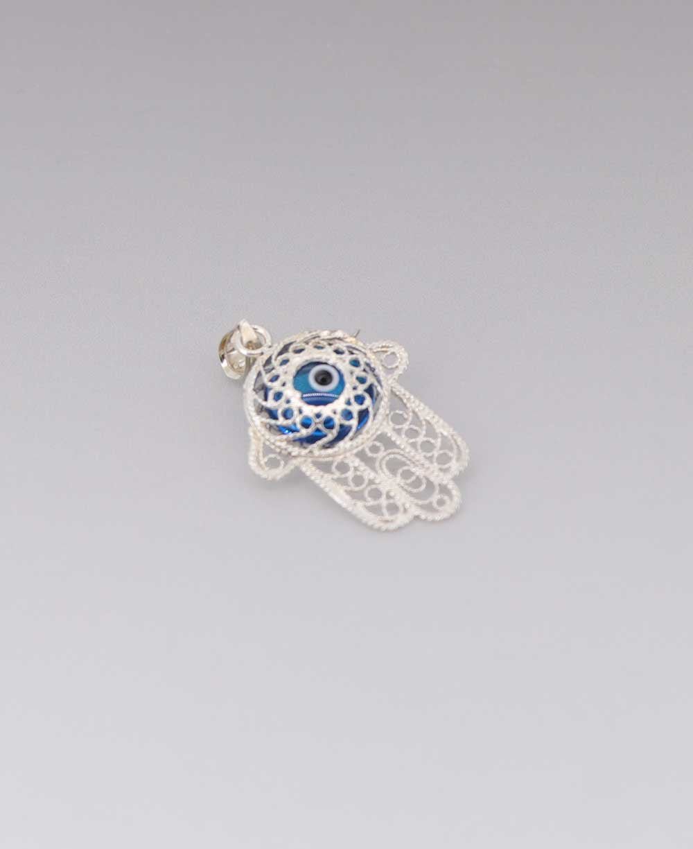Intricate Sterling Silver Hamsa Pendant、mySite、topwebapps